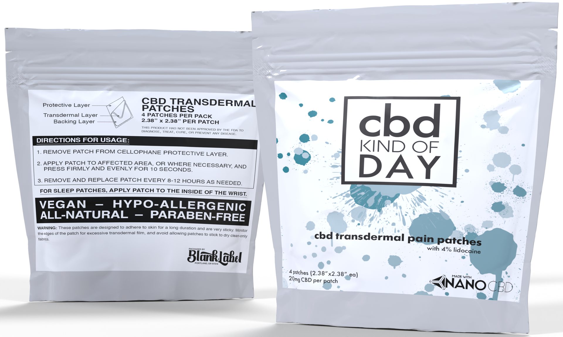 Nano CBD Transdermal Pain Patch